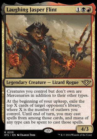 (215) Magic The Gathering Outlaws of Thunder Junction Single: Laughing Jasper Flint  Holo Rare
