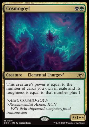 (215) Magic The Gathering Edge of Eternities: Promos Single: Cosmogoyf (V.1)  Rare