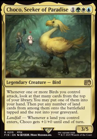 (215) Magic The Gathering Magic: The Gathering - FINAL FANTASY Single: Choco, Seeker of Paradise Holo Rare