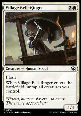 (216) Magic The Gathering Commander: March of the Machine Single: Village Bell-Ringer  Common
