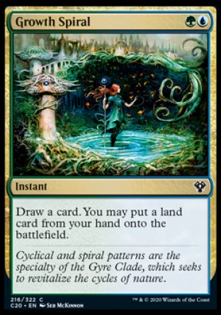(216/322) Magic The Gathering Commander: Ikoria Single: Growth Spiral  Common