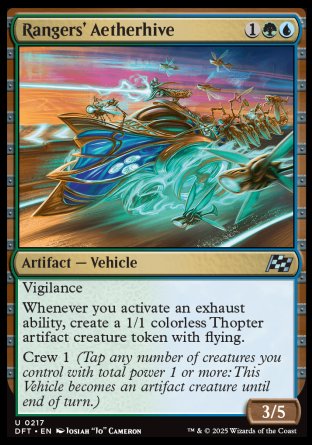 (217) Magic The Gathering Aetherdrift Single: Rangers' Aetherhive Holo Uncommon