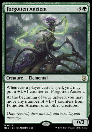(217) Magic The Gathering Commander: Bloomburrow Single: Forgotten Ancient  Rare
