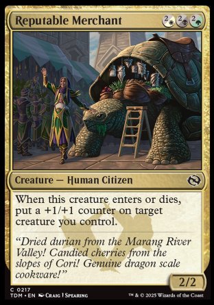 (217) Magic The Gathering Tarkir: Dragonstorm Single: Reputable Merchant  Common
