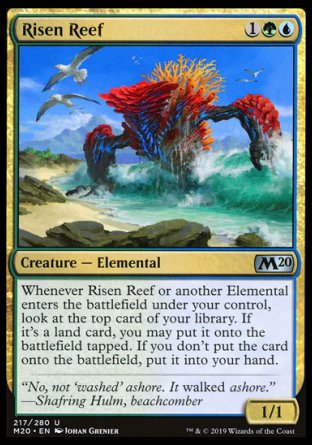 (217/280) Magic The Gathering Core 2020 Single: Risen Reef  Uncommon