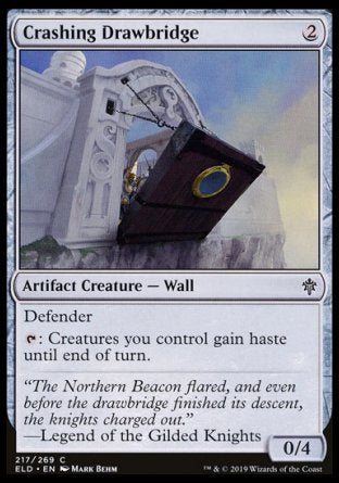 (217/269) Magic The Gathering Throne of Eldraine Single: Crashing Drawbridge Holo Common