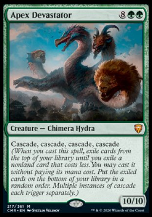 (217/361) Magic The Gathering Commander Legends Single: Apex Devastator Holo Mythic