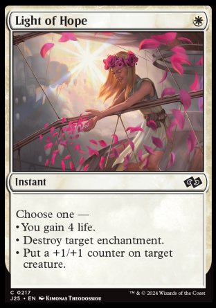 (217) Magic The Gathering Foundations Jumpstart Single: Light of Hope  Common