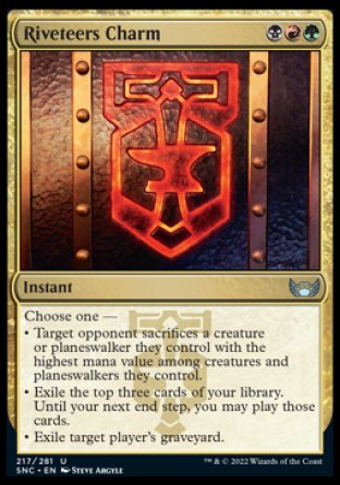 (217) Magic The Gathering Streets of New Capenna Single: Riveteers Charm Holo Uncommon