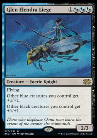(217) Magic The Gathering Double Masters 2022 Single: Glen Elendra Liege  Rare
