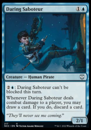 (217) Magic The Gathering Commander: Streets of New Capenna Single: Daring Saboteur  Uncommon