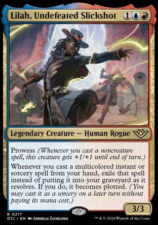 (217) Magic The Gathering Outlaws of Thunder Junction Single: Lilah, Undefeated Slickshot  Holo Rare