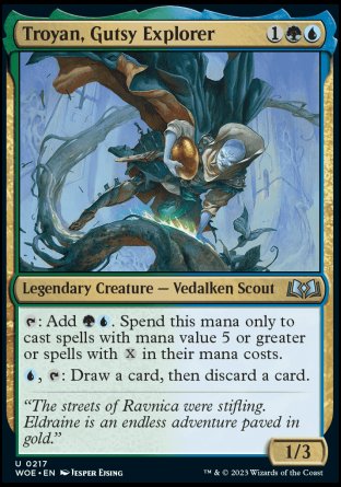 (217) Magic The Gathering Wilds of Eldraine Single: Troyan, Gutsy Explorer Holo Uncommon