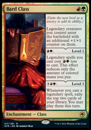 (217) Magic The Gathering Adventures in the Forgotten Realms Single: Bard Class Holo Rare