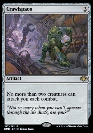 (217) Magic The Gathering Dominaria Remastered Single: Crawlspace  Rare