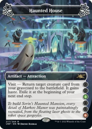 (217) Magic The Gathering Unfinity Single: Haunted House (V.1)  Rare