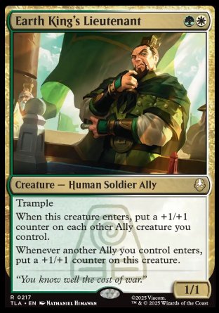 (217) Magic The Gathering Magic: The Gathering | Avatar: The Last Airbender: Promos Single: Earth King's Lieutenant Holo Rare
