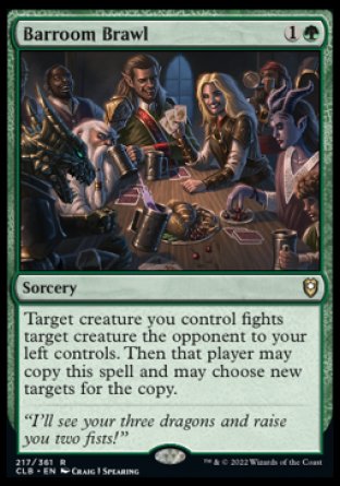 (217) Magic The Gathering Commander Legends: Battle for Baldur's Gate Single: Barroom Brawl  Rare