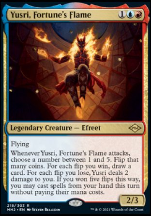 (218) Magic The Gathering Modern Horizons 2 Single: Yusri, Fortune's Flame Holo Rare