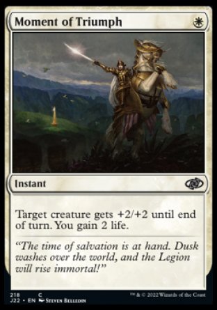 (218) Magic The Gathering Jumpstart 2022 Single: Moment of Triumph  Common