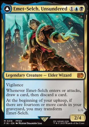 (218) Magic The Gathering Magic: The Gathering - FINAL FANTASY Single: Emet-Selch, Unsundered // Hades, Sorcerer of Eld Holo Mythic