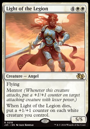 (218) Magic The Gathering Foundations Jumpstart Single: Light of the Legion  Rare