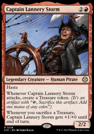 (218) Magic The Gathering Commander: The Lost Caverns of Ixalan Single: Captain Lannery Storm  Rare