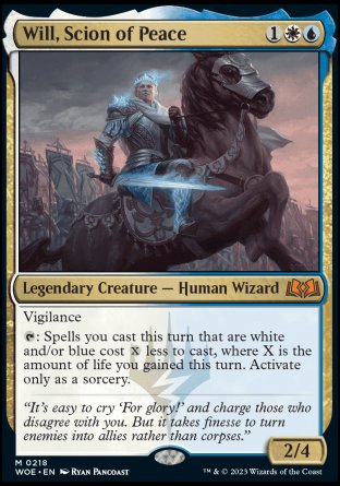 (218) Magic The Gathering Wilds of Eldraine Single: Will, Scion of Peace  Mythic