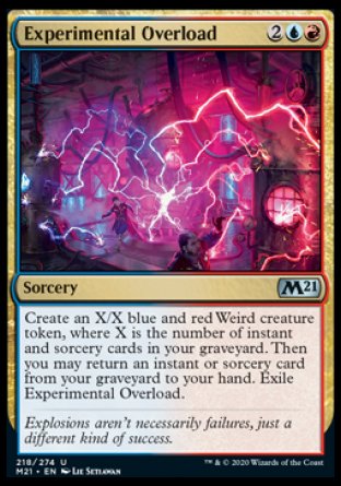 (218) Magic The Gathering Core 2021 Single: Experimental Overload  Uncommon