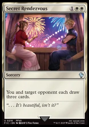 (218) Magic The Gathering Commander: Magic: The Gathering - FINAL FANTASY: Extras Single: Secret Rendezvous (V.2) Holo Uncommon