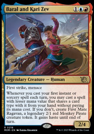 (218) Magic The Gathering March of the Machine Single: Baral and Kari Zev  Rare