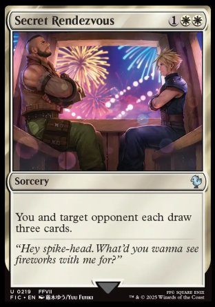 (219) Magic The Gathering Commander: Magic: The Gathering - FINAL FANTASY: Extras Single: Secret Rendezvous (V.3) Holo Uncommon