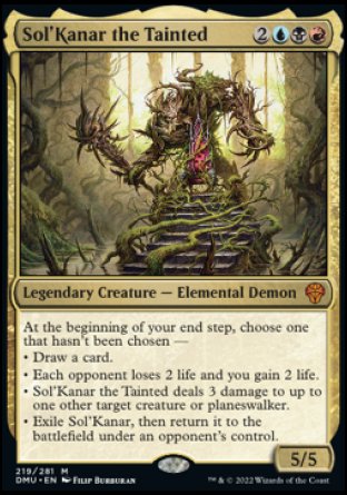 (219) Magic The Gathering Dominaria United Single: Sol'Kanar the Tainted  Mythic
