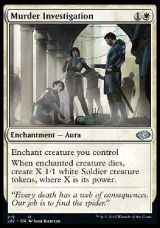 (219) Magic The Gathering Jumpstart 2022 Single: Murder Investigation  Uncommon