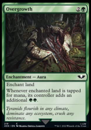 (219) Magic The Gathering Universes Beyond: Warhammer 40000 Single: Overgrowth  Common