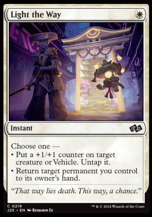 (219) Magic The Gathering Foundations Jumpstart Single: Light the Way  Common
