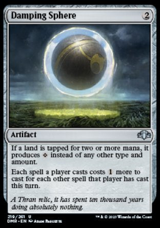 (219) Magic The Gathering Dominaria Remastered Single: Damping Sphere  Uncommon