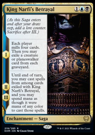 (219) Magic The Gathering Kaldheim: Promos Single: King Narfi's Betrayal (V.2) Holo Rare