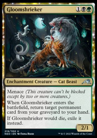 (219) Magic The Gathering Kamigawa: Neon Dynasty Single: Gloomshrieker  Uncommon