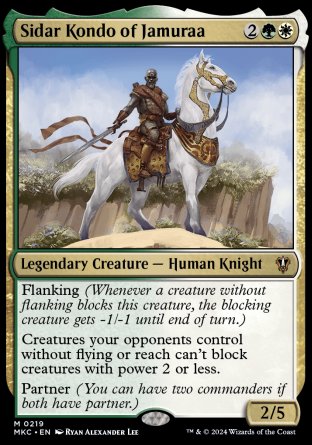 (219) Magic The Gathering Commander: Murders at Karlov Manor Single: Sidar Kondo of Jamuraa Holo Mythic