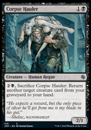 (219) Magic The Gathering Jumpstart Single: Corpse Hauler  Common
