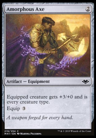 (219/254) Magic The Gathering Modern Horizons Single: Amorphous Axe  Common