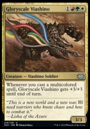 (219) Magic The Gathering Double Masters 2022 Single: Gloryscale Viashino  Uncommon