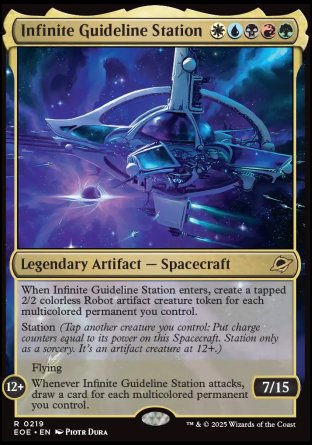 (219) Magic The Gathering Edge of Eternities: Promos Single: Infinite Guideline Station (V.2)  Rare