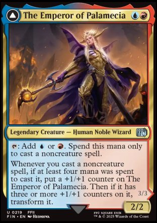 (219) Magic The Gathering Magic: The Gathering - FINAL FANTASY Single: The Emperor of Palamecia // The Lord Master of Hell Holo Uncommon