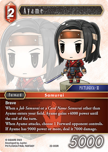 (003) Final Fantasy TCG Hidden Hope Single: Ayame (22-003) Holo Rare