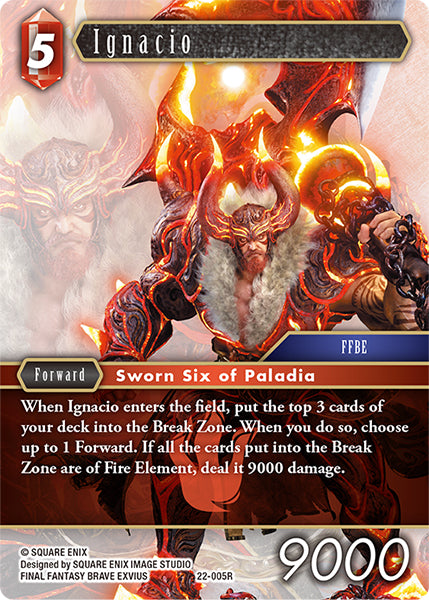 (005) Final Fantasy TCG Hidden Hope Single: Ignacio (22-005) Holo Rare