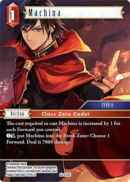 (013) Final Fantasy TCG Hidden Hope Single: Machina (22-013) (V.1) Holo Common