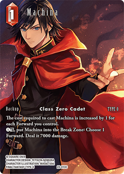 (013) Final Fantasy TCG Hidden Hope Single: Machina (22-013) (V.2) Holo Common