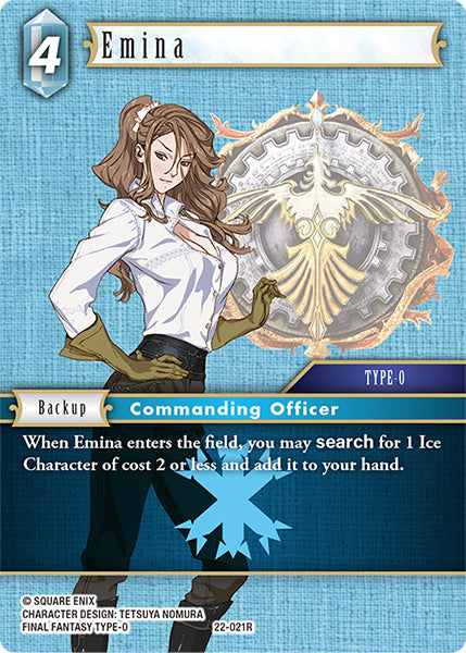 (021) Final Fantasy TCG Hidden Hope Single: Emina (22-021) Holo Rare
